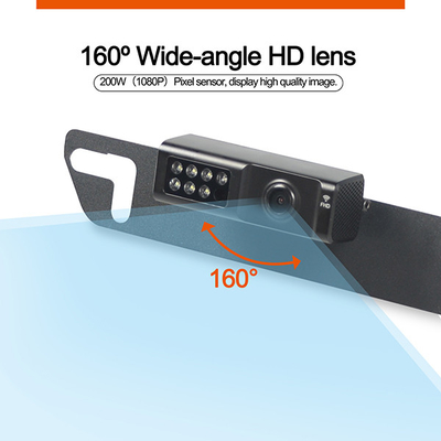 10 polegadas de tela sensível ao toque 160o câmera super grande ângulo Rear View Dash Cam